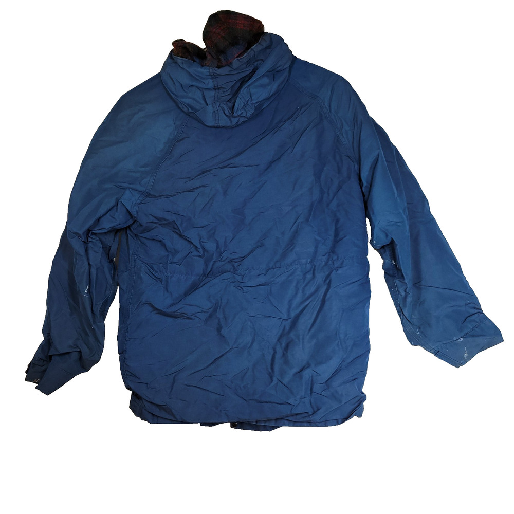 Vintage Woolrich Rain Jacket Medium Mens Windbreaker Zip Hooded Gorpcore Retro - Picture 2 of 16